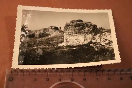 altes Foto -  Fort  Douaumont zerstörter Bunker