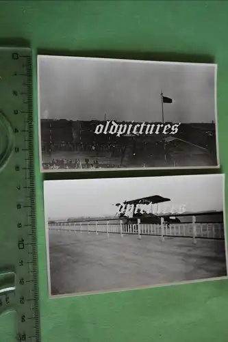 zwei tolle alte Fotos - Flughafen Berlin Tempelhof 1935