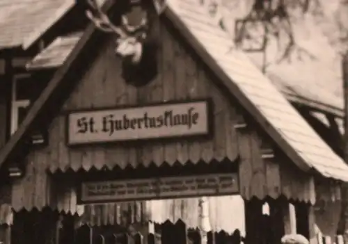 tolles altes Foto  Leutenberg Thüringen  ? St. Hubertus-Klause 50-60er Jahre