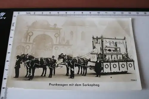 tolle alte Fotokarte - Prunkwagen mit Sarkophag ? -Altötting