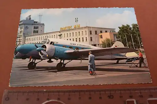 tolle alte Karte -  Flughafen Frankfurt Main -  1959 