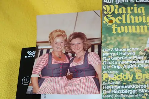 Kleines Konvolut - Maria Hellwig - Foto, Karten , Autogramm, Programmblatt 1977