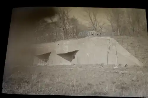 tolles altes Negativ - mir unbekannter Bunker -  Ort ???