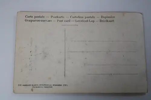 tolle alte Karte - Nürnberg - Eiserne Jungfrau -  1906