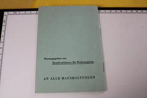 tolles altes Heftchen - Das neue Miet und Wohnrecht  1960