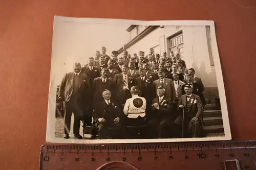 tolles altes Foto Gruppe Männer  MGV Einigkeit 1920 Leipzig -  1933