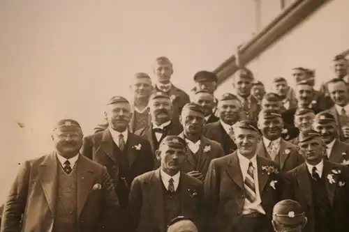 tolles altes Foto Gruppe Männer  MGV Einigkeit 1920 Leipzig -  1933