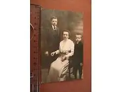 tolles altes Foto - Mutter mit Söhne coloriert -  Prag - 1910-20 ???