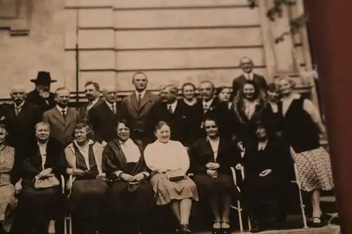 tolles altes Foto Gruppenfoto bei  Bílý Kříž - Tschechien  1920-30 ??