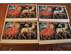 vier tolle alte Karten - Königreich Bayern Postkarte - 1911