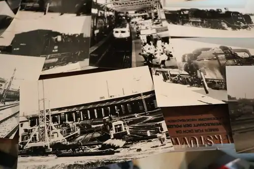 19 tolle alte Fotos Dampflokomotiven - Dieselloks usw. neuzeitliche Abzüge