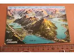 tolle alte Karte -  Rigi - Panorama - 1910-20 ??