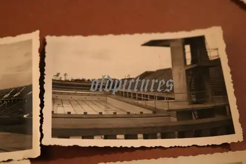 fünf tolle alte Fotos Soldaten in Berlin - Olympiastadion usw. - 30-40er Jahre