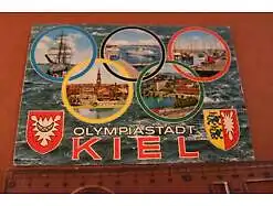 tolle alte Karte - Olympiastadt Kiel   1973