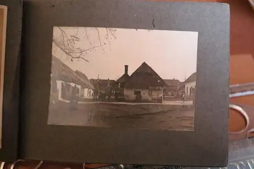 alte Fotokarte - zerstörte Gebäude - Frankreich ??? handschriftliche Ergänzung