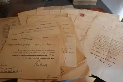 alte Mappe mit alten Dokumenten eines Eisenbahners ?? ab 1885