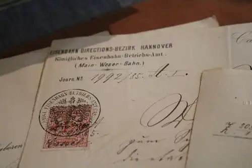 alte Mappe mit alten Dokumenten eines Eisenbahners ?? ab 1885