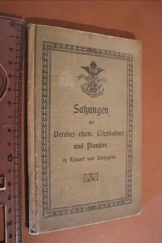 tolles altes Büchlein - Satzungen des Vereins ehem. Eisenbahner u. Pio. Rixdorf