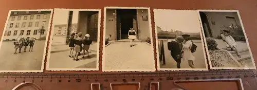 zwei alte Fotos - Wilhelmshaven SpartakusAufstand zerstörtes Gebäude