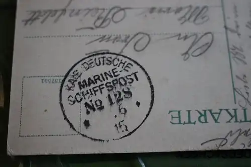 tolle alte Karte - Wilhelmshaven - Torpedobootshafen - Marineschiffspost 128