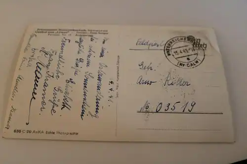 tolle alte Karte - Gasthof zum Löwen Unterreichenbach - 1941