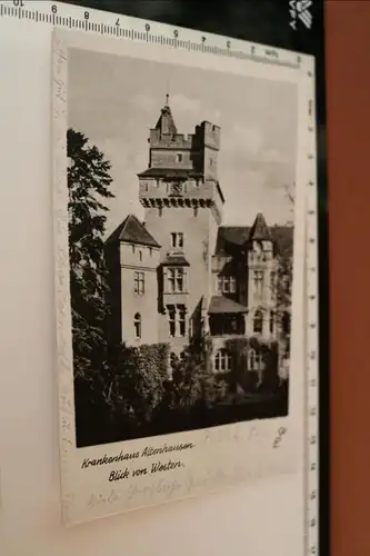 tolle alte Karte - Krankenhaus Altenhausen - Blick von Westen  50er Jahre ?