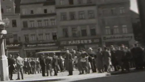 tolles altes Negativ - Stadt - Marktplatz Lutherstadt Wittenberg  20-30er Jahre?