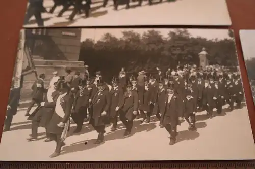 fünf tolle alte Fotos - Feierlichkeiten in München ? Kirche, Festumzug - 1910-20