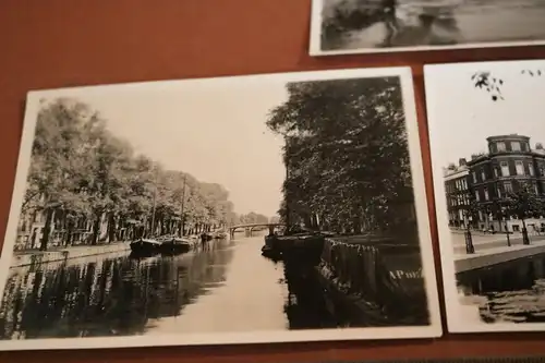 vier tolle alte Fotos mit Hülle Rotterdam und ? - 1929