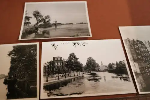 vier tolle alte Fotos mit Hülle Rotterdam und ? - 1929