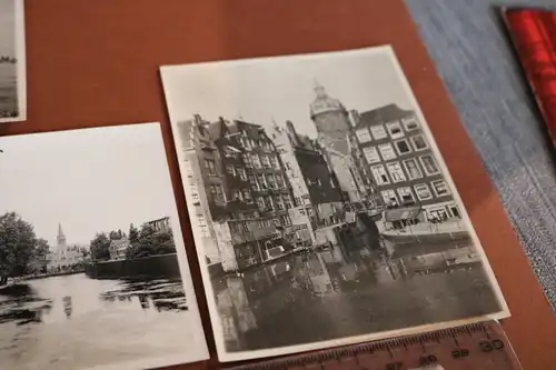 vier tolle alte Fotos mit Hülle Rotterdam und ? - 1929