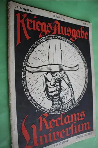 tolles altes Heft - Kriegs-Ausgabe Reclams Universum - Heft 41 - 1915