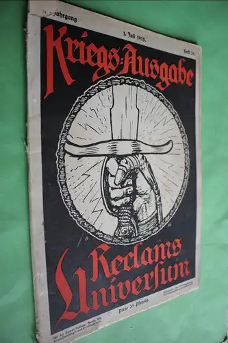 tolles altes Heft - Kriegs-Ausgabe Reclams Universum - Heft 39 - 1915