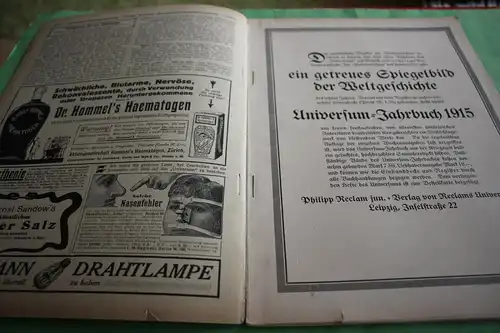 tolles altes Heft - Kriegs-Ausgabe Reclams Universum - Heft 14 - 1916