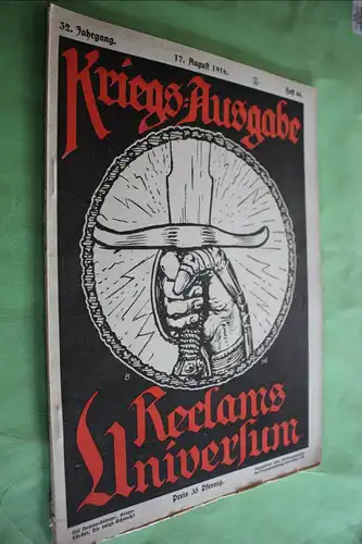 tolles altes Heft - Kriegs-Ausgabe Reclams Universum - Heft 46 - 1916