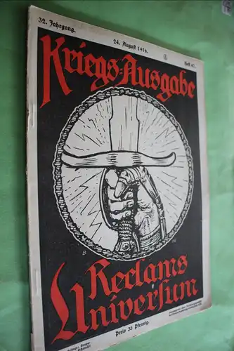 tolles altes Heft - Kriegs-Ausgabe Reclams Universum - Heft 47 - 1916