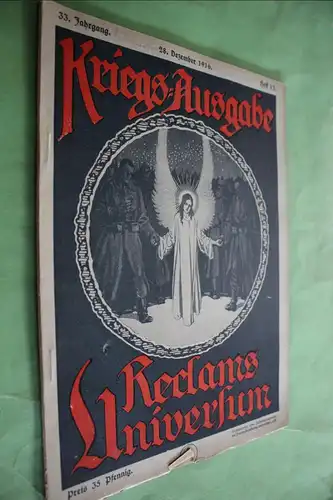 tolles altes Heft - Kriegs-Ausgabe Reclams Universum - Heft 13 - 1916