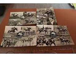 vier  tolle alte Karten - Olympische Reiterspiele Stockholm 1956 - Pferde