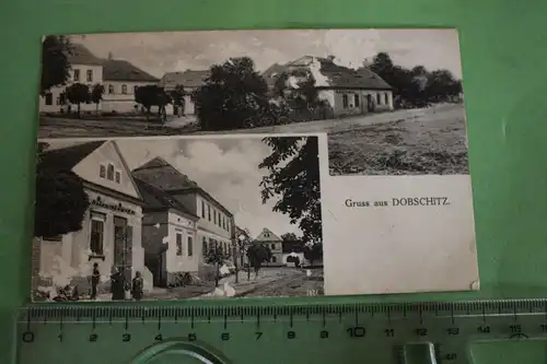 tolle alte Karte - Gruss aus Dobschitz  - 1910-1930 ???