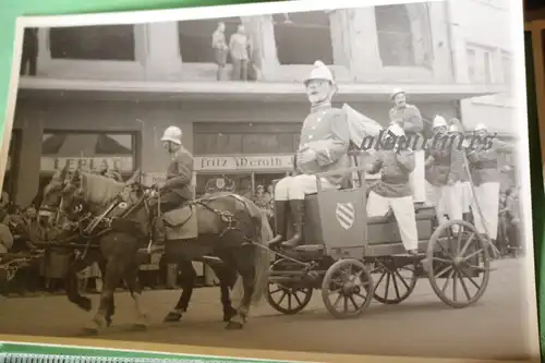 11 tolle alte Fotos - Feuerwehrfest - Umzug - 50-60er Jahre