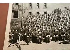 tolles altes Gruppenfoto Soldaten der Luftwaffe 5. Komp.  fotografiert in Delft