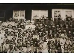 tolles altes Foto - Gruppenfoto  Kinder in gleichen Kleidungen - Heim ? Ahlbeck