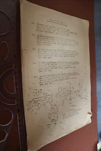 altes selbstgestaltetes Heft Reserve hat Ruh - Lengerich 30-40er Jahre 