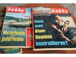 vier alte  hobby Das Magazin der Technik Hefte von Ende der 50er Jahre 