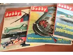 vier alte  hobby Das Magazin der Technik Hefte von Ende der 50er Jahre