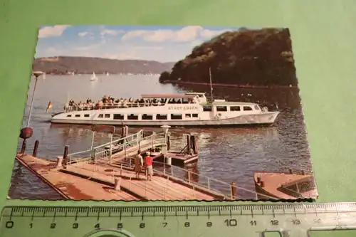 tolle alte Karte - Ausflugschiff -  Essen - Baldeneysee  50-60er Jahre ?