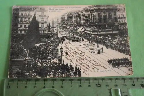 tolle alte Karte -  Frankreich 75ster Jahrestag 2. Juli 1905  großer Umzug ???