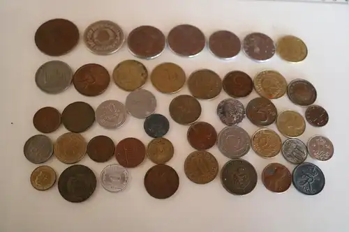 Konvolut alte Geldmünzen - vers Länder, auch Arabien oder so ?