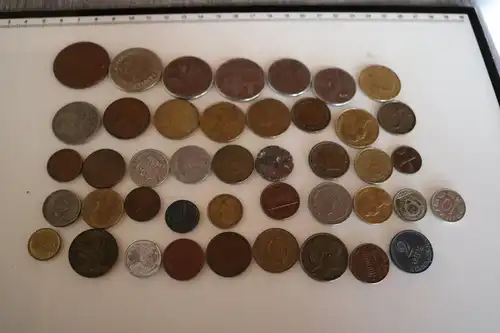 Konvolut alte Geldmünzen - vers Länder, auch Arabien oder so ?