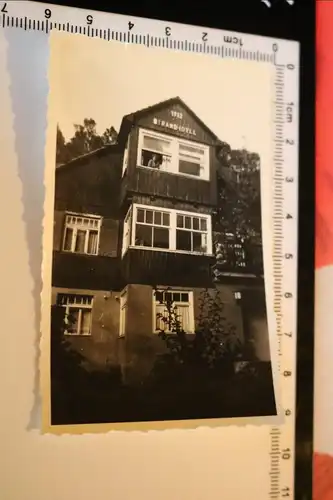 tolles altes Foto - Gebäude , Haus - 1932 Strand-Idyll - Ort ???